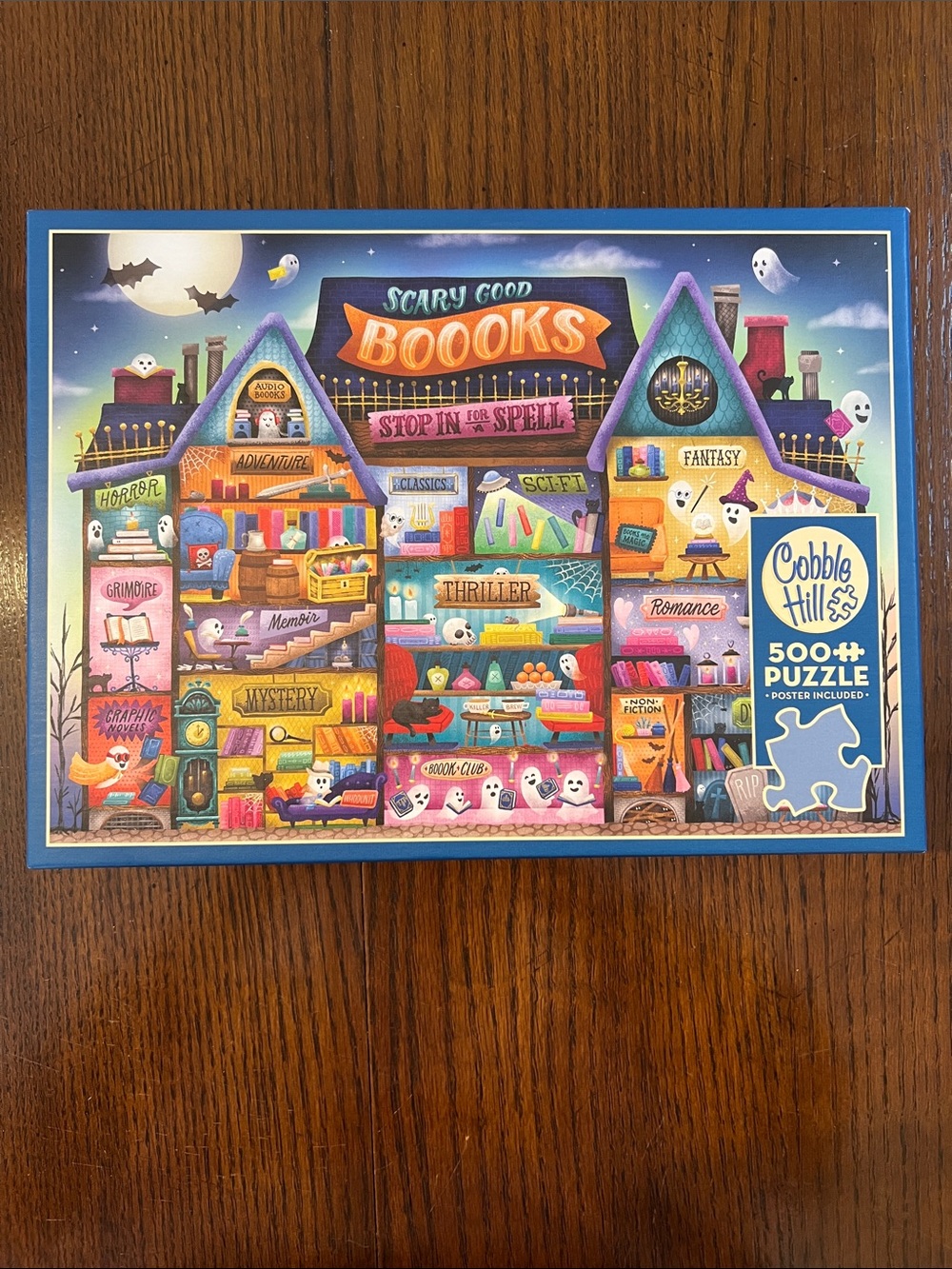 Cobble Hill Scary Good Boooks 500 Pc Puzzle